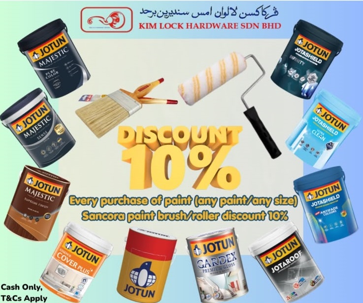 10% Off All Jotun Paint